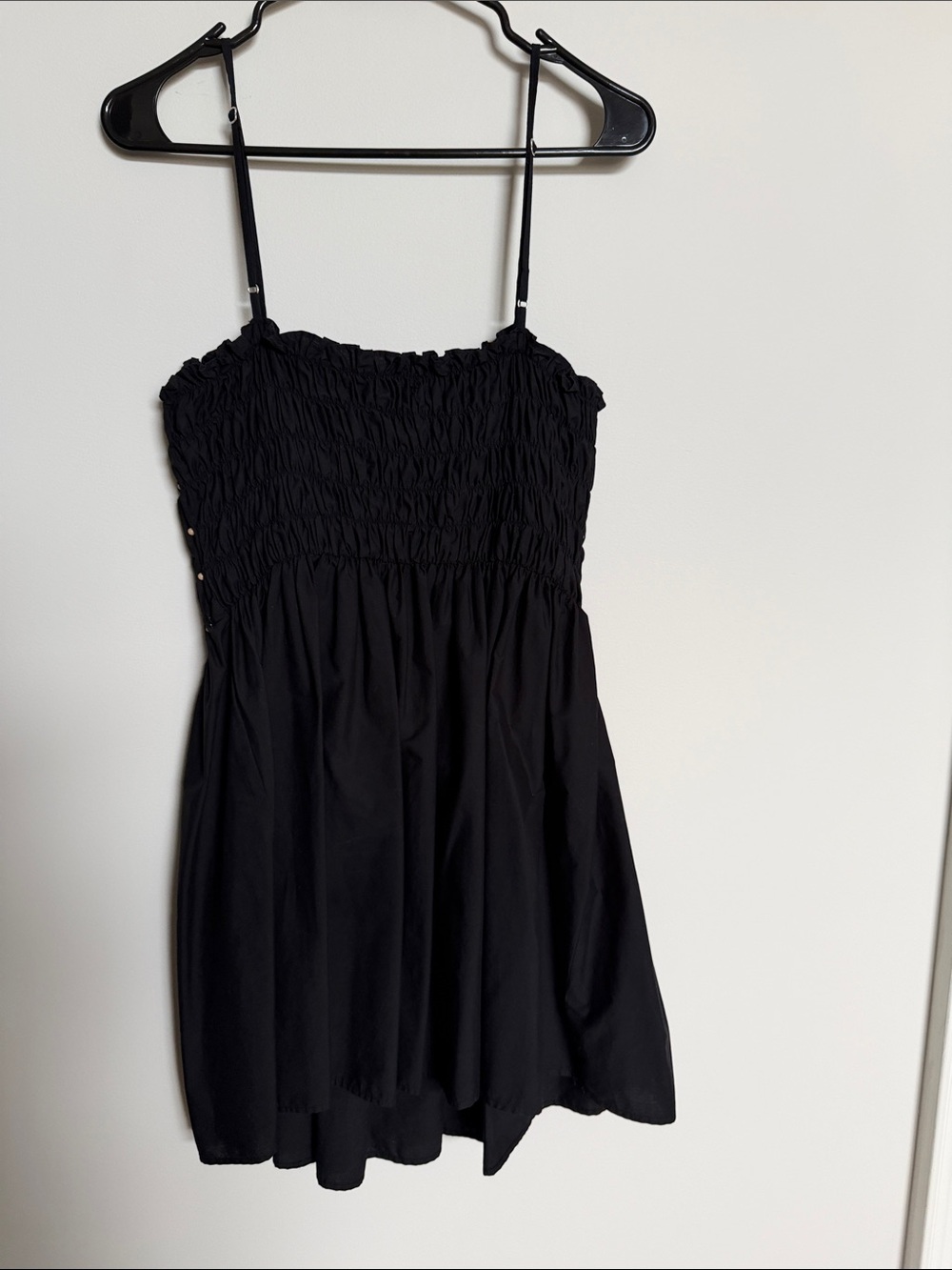 Zara Black Spaghetti-Strap Summer Dress with Beaded Detail - Picture 2 of 4